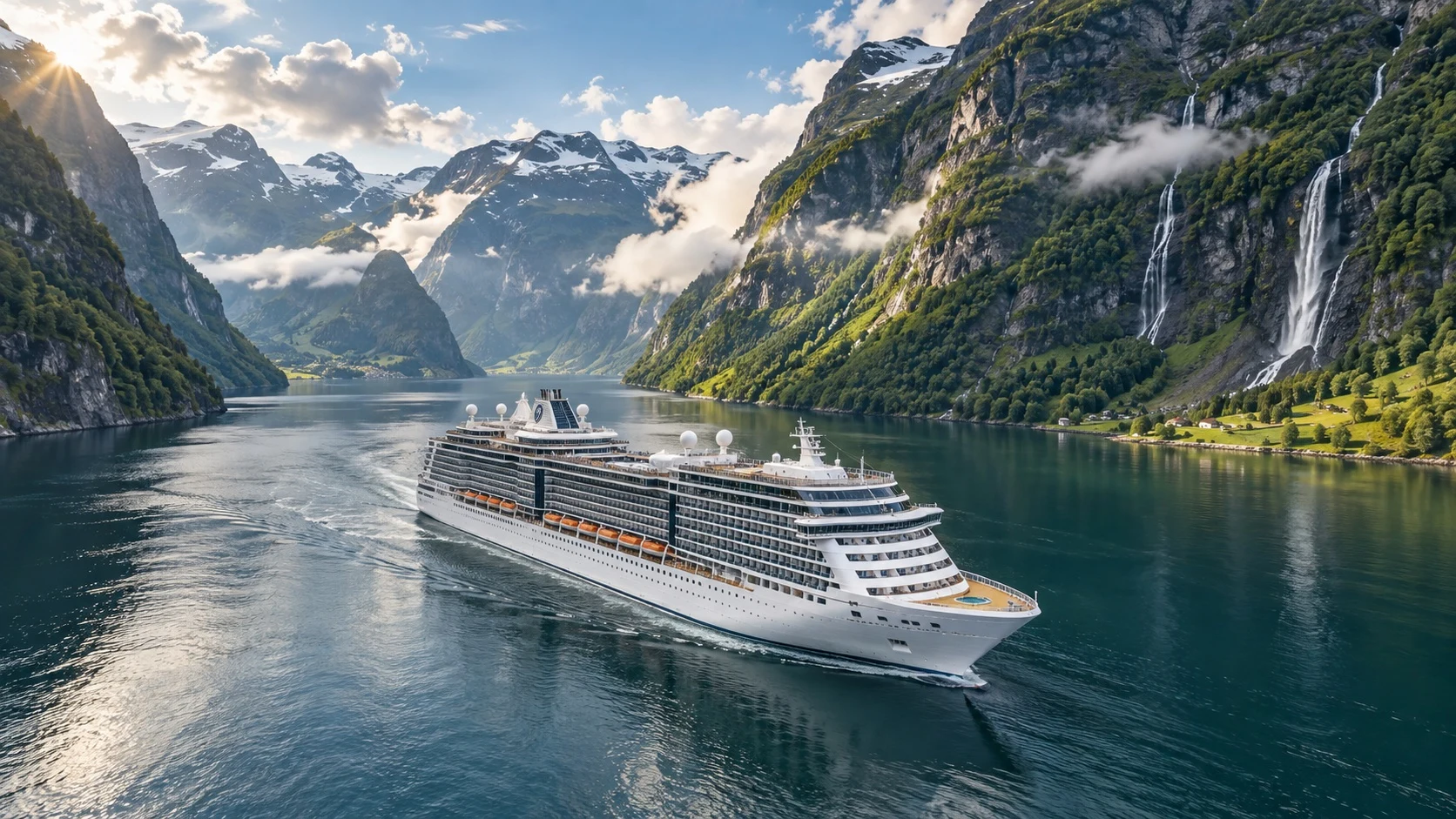 Illustratives Kreuzfahrtmotiv – KI-generiert, kein konkretes Schiff des Anbieters