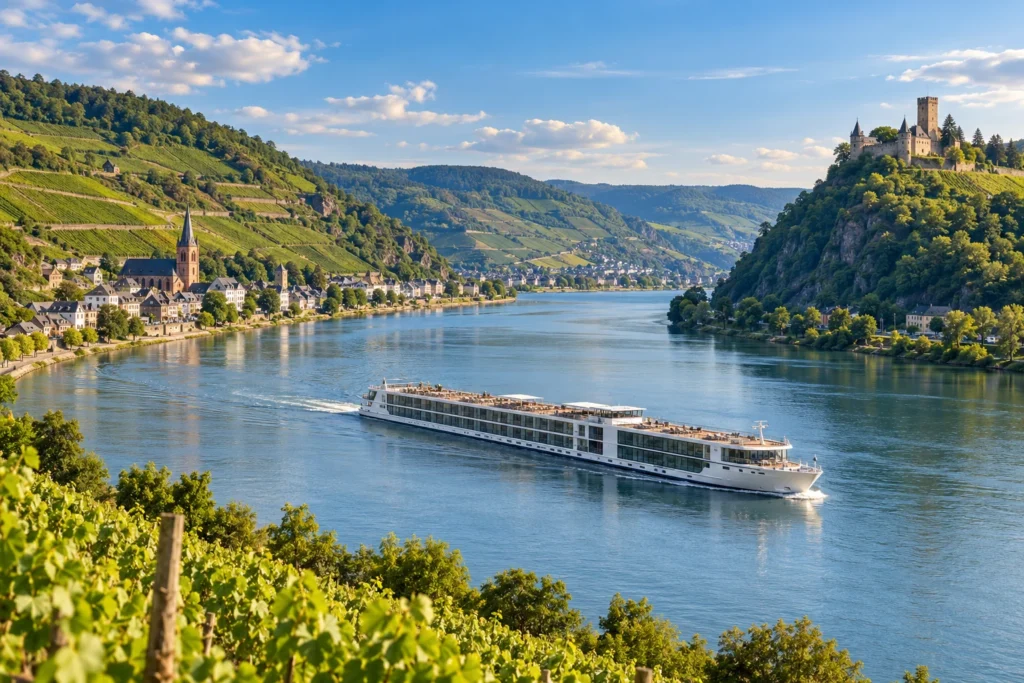 KI-generiertes Reisemotiv – river – Illustration, kein konkretes buchbares Angebot